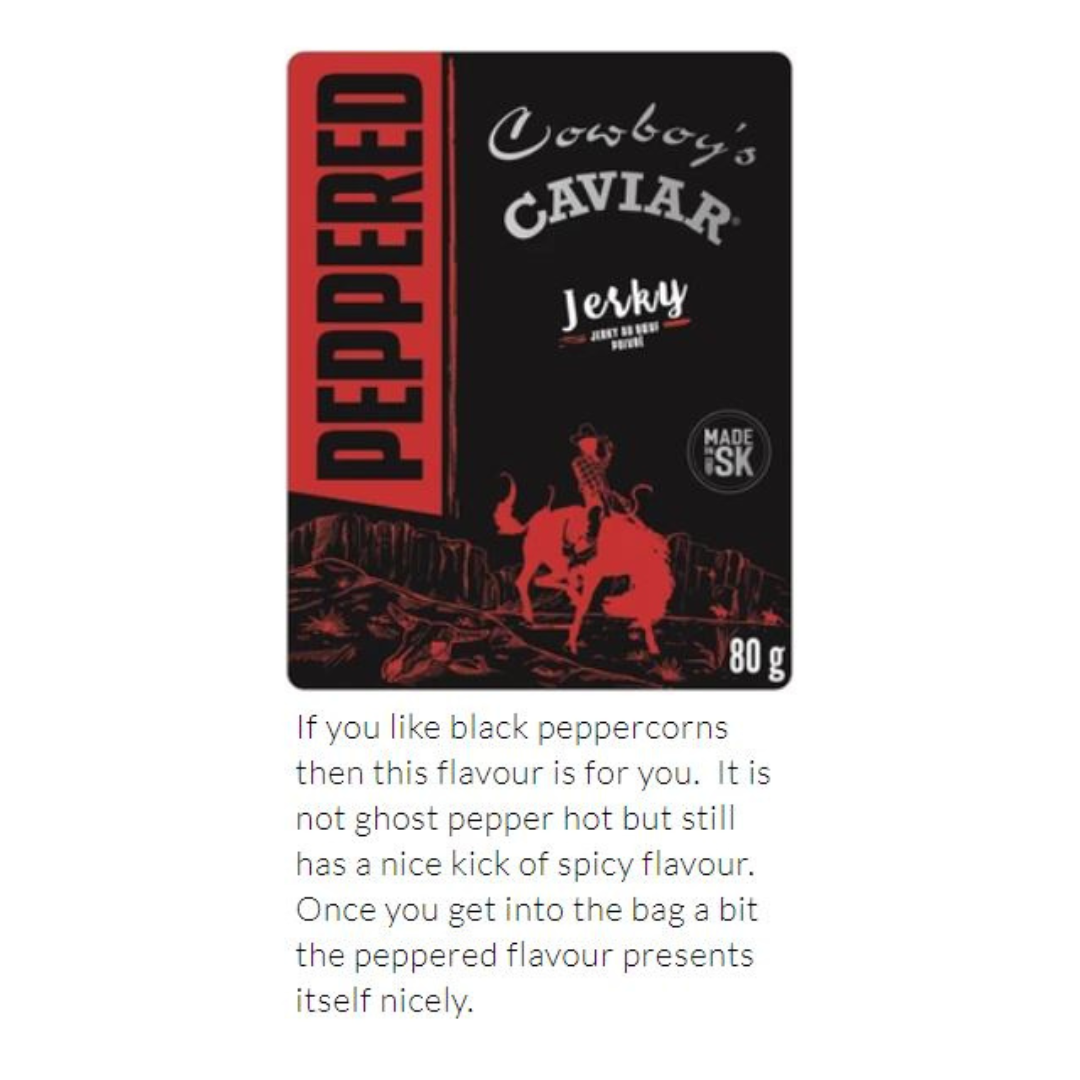 Cowboy's Caviar, Peppered, 80g