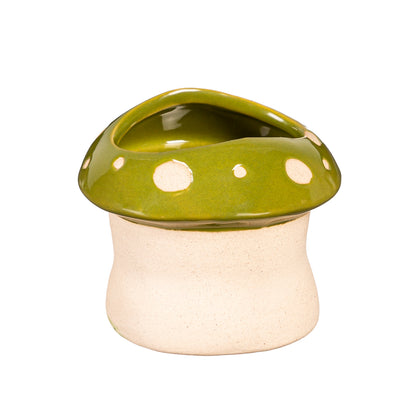 Pot, 2.5in, Ceramic, Mushroom, 3 Asst