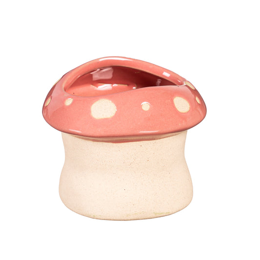 Pot, 2.5in, Ceramic, Mushroom, 3 Asst