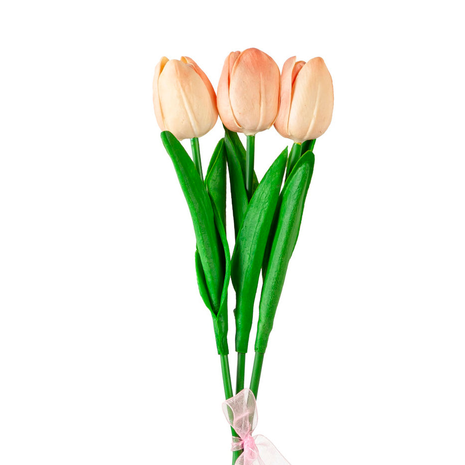Decorative Tulip 3 Stem Bunch, 12in, 3 Styles