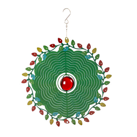 Christmas Illusion Spinner, Christmas Lights, 10in