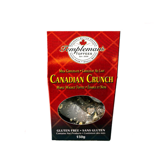 Templeman's Toffee, Canadian Crunch, 150g Bag