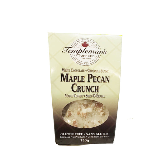 Templeman's Toffee, Maple Pecan Crunch, 150g Bag