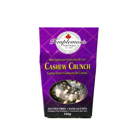 Templeman's Toffee, Cashew Crunch, 150g Bag