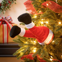 Load image into Gallery viewer, Animated Kicking Santa Legs Tree Decor
