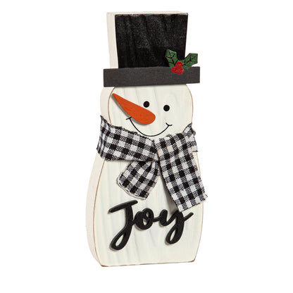 Wood Christmas Character Table Decor, 7in