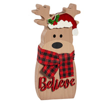 Load image into Gallery viewer, Wood Christmas Character Table Decor, 7in
