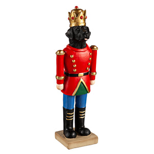 Resin Dog Nutcracker Table Decor, 8in