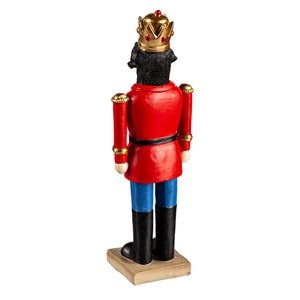 Resin Dog Nutcracker Table Decor, 8in