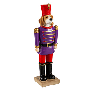 Resin Dog Nutcracker Table Decor, 8in