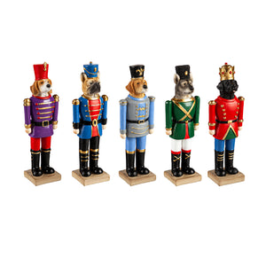 Resin Dog Nutcracker Table Decor, 8in