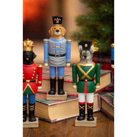 Resin Dog Nutcracker Table Decor, 8in