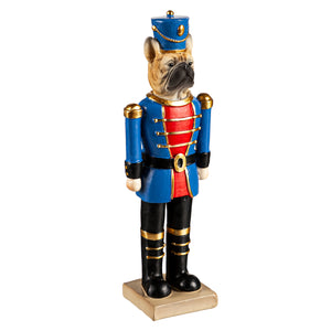 Resin Dog Nutcracker Table Decor, 8in