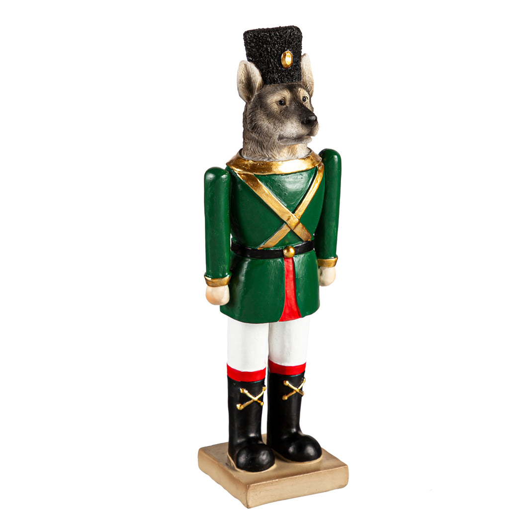 Resin Dog Nutcracker Table Decor, 8in