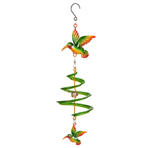Hanging Wind Twirler, Hummingbird, 18.75in