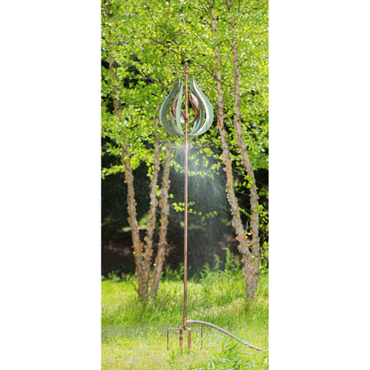 Misting Tulip Spinner Garden Stake, 87.5in