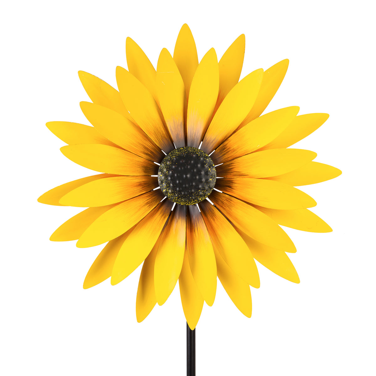 Statement Sunflower Spinner Garden Stake, 75in