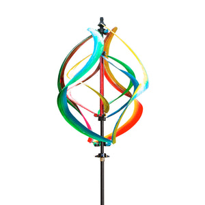 Misting Colorful Helix Spinner Garden Stake, 89in