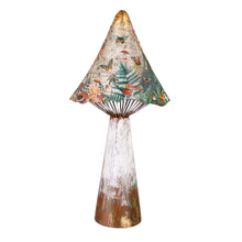 Load image into Gallery viewer, Metal Printed Mushroom Statuary, 18in
