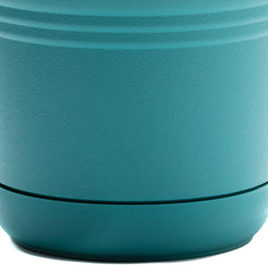 Pot, 7in, Saturn with Saucer, Bermuda Teal