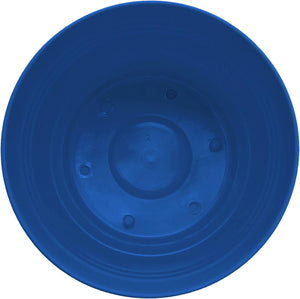 Pot, 7in, Saturn with Saucer, Classic Blue