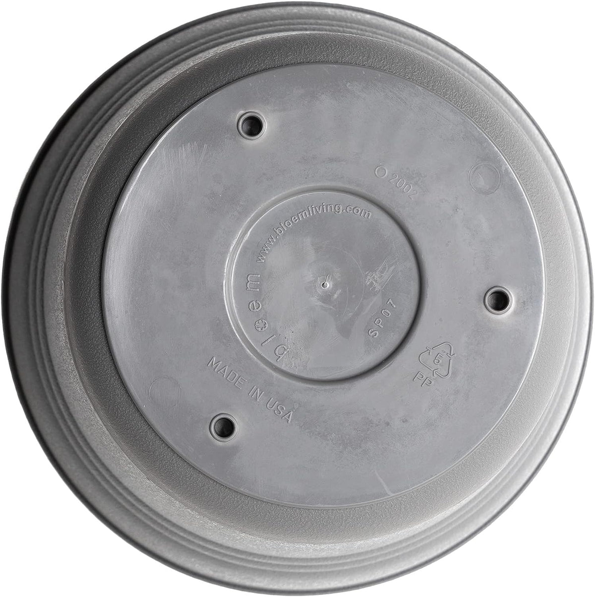 Pot, 10in, Saturn with Saucer, Charcoal