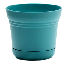 Load image into Gallery viewer, Pot, 10in, Saturn with Saucer, Bermuda Teal
