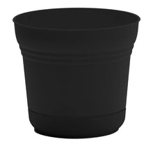 Load image into Gallery viewer, Pot, 10in, Saturn with Saucer, Black
