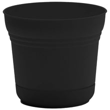 Load image into Gallery viewer, Planter, 12in, Saturn with Saucer, Black
