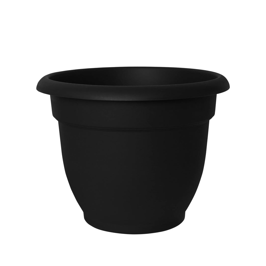 Planter, 6in, Ariana Self-Watering, Black