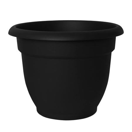 Planter, 8in, Ariana Self-Watering, Black