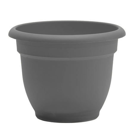 Planter, 8in, Ariana Self-Watering, Charcoal