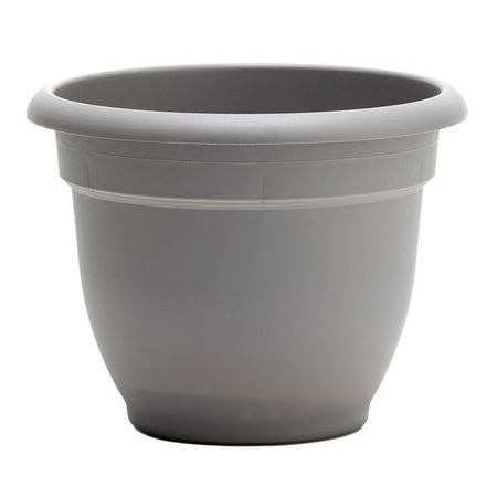 Planter, 12in, Ariana Self-Watering, Charcoal