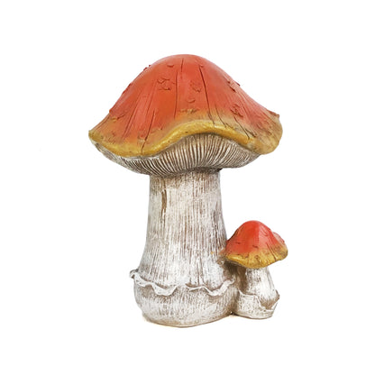 Polyresin Enchanted Mushrooms Statuary, 11in