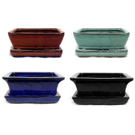Pot, 6in, Bonsai with Saucer