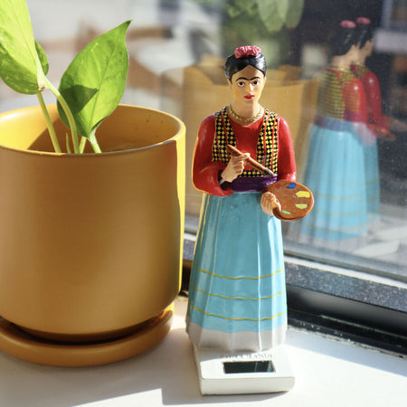 Solar-Powered Frida Figurine