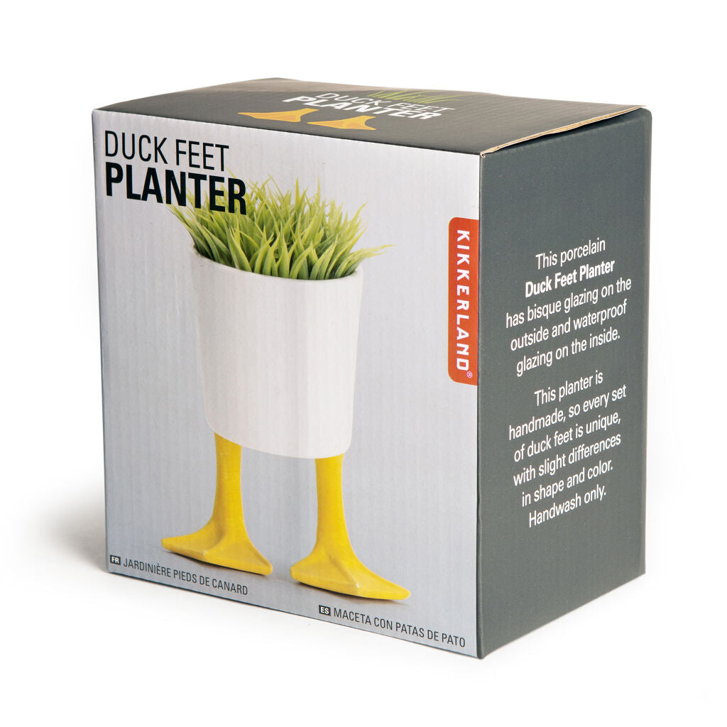 Pot, 4in, Ceramic, Duck Feet