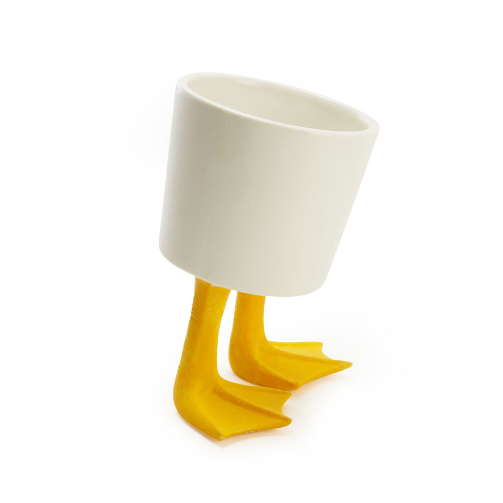 Pot, 4in, Ceramic, Duck Feet