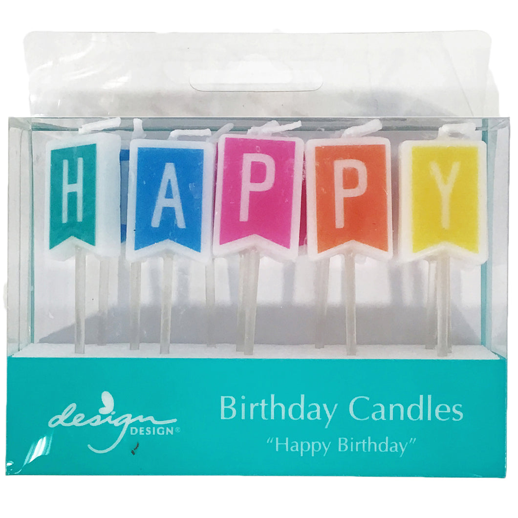 Party Candles, Happy Birthday Flags