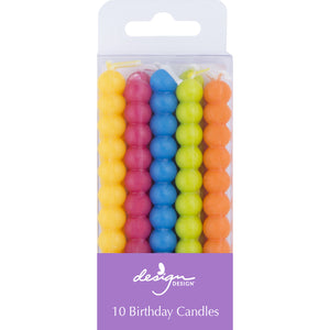 Party Candles, Bright Bubbles Sticks, 10pk