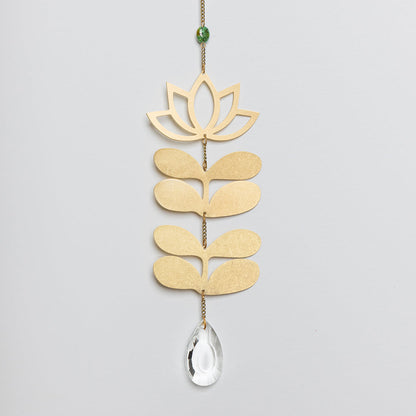Lotus & African Turquoise Suncatcher