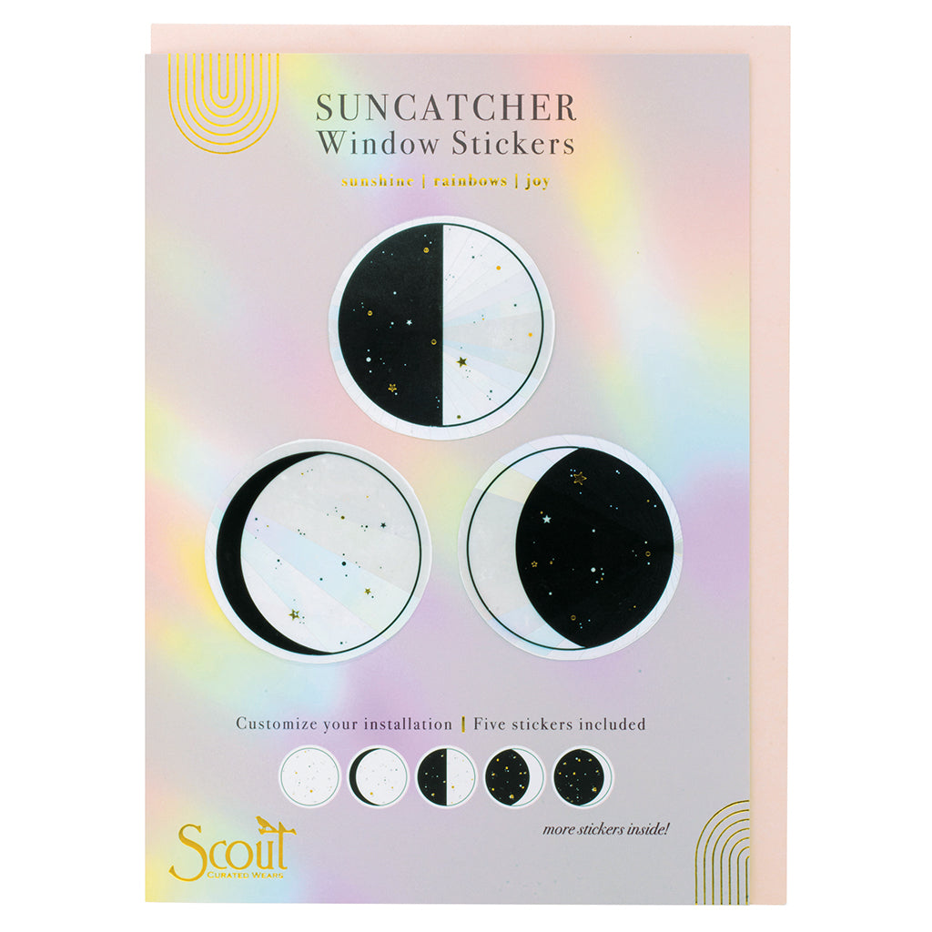 Moon Phase Suncatcher Window Sticker