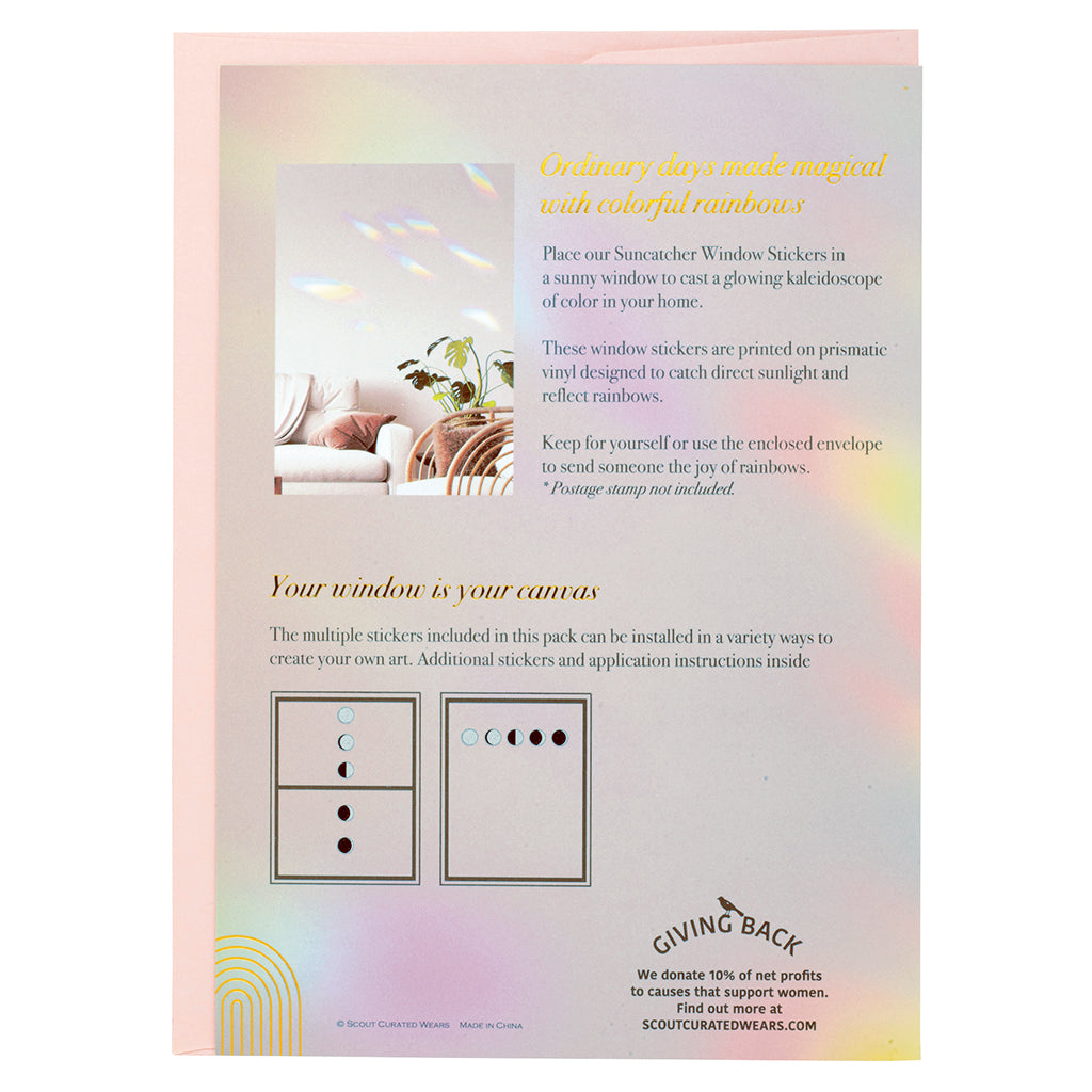 Moon Phase Suncatcher Window Sticker