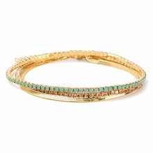 Load image into Gallery viewer, Scout S&amp;S Bracelet Trio, Pacific Opal/Gold
