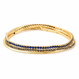 Scout S&S Bracelet Trio, Montana Blue/Gold