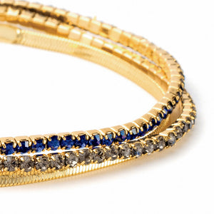 Scout S&S Bracelet Trio, Montana Blue/Gold