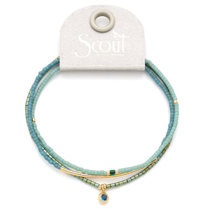 Scout Miyuki Bracelet Trio, Turquoise/Gold