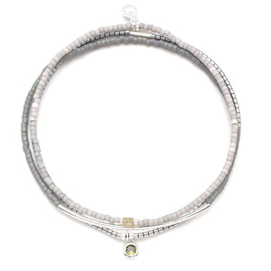 Scout Miyuki Bracelet Trio, Frost/Silver