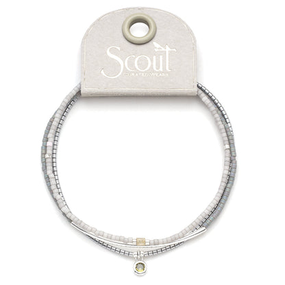 Scout Miyuki Bracelet Trio, Frost/Silver