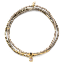 Load image into Gallery viewer, Scout Miyuki Bracelet Trio, Pewter/Gold
